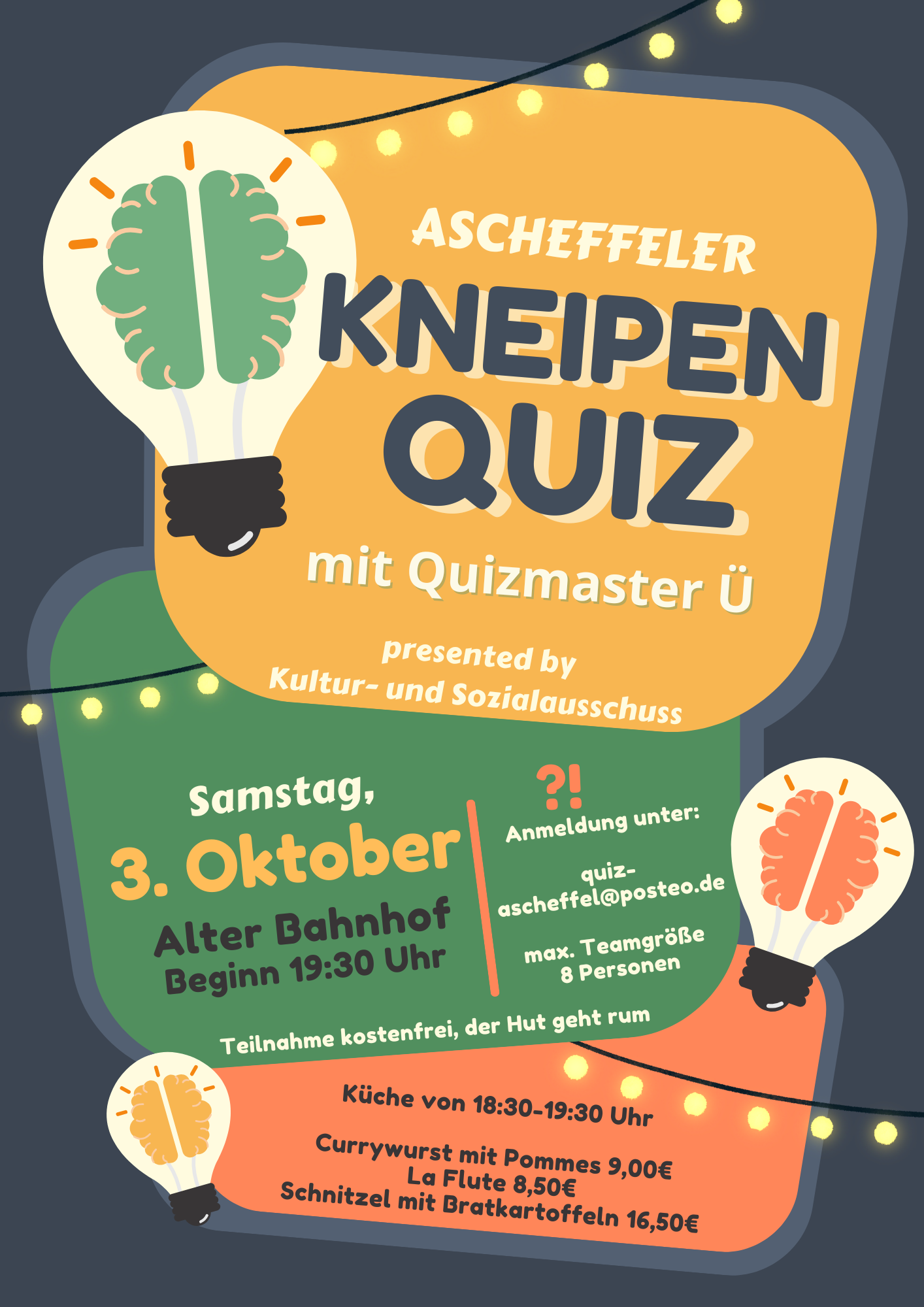 Kneipenquiz am 3. Oktober - Hier klicken zum Vergrößern Kneipenquiz am 3.. Oktober