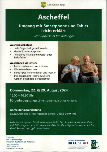 Schnupperkurs: Smartphone und Tablet